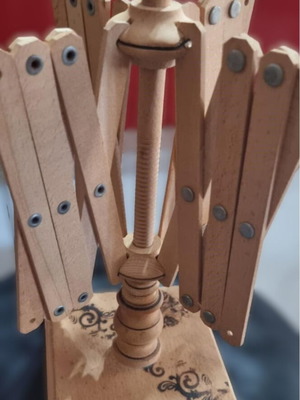 Wooden spindle Greek made like new, vintage