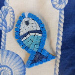 Mosaic decorative fish 12 cm
