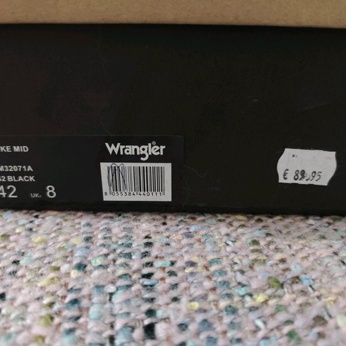 Wrangler men's boots new, size 42, black