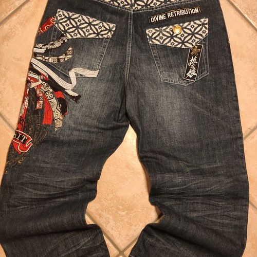 Divine Retribution Japanese embroidered jeans W33