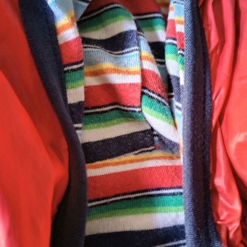 Boboli reversible kids jacket with hood, like new, red