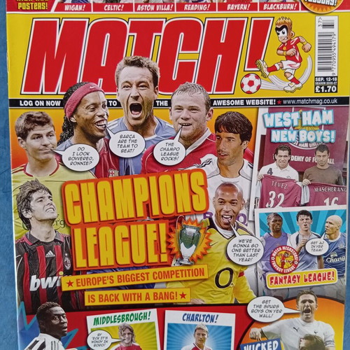 Match Football Magazine Issue 12-18/9 2006 like new with Tottenham posters