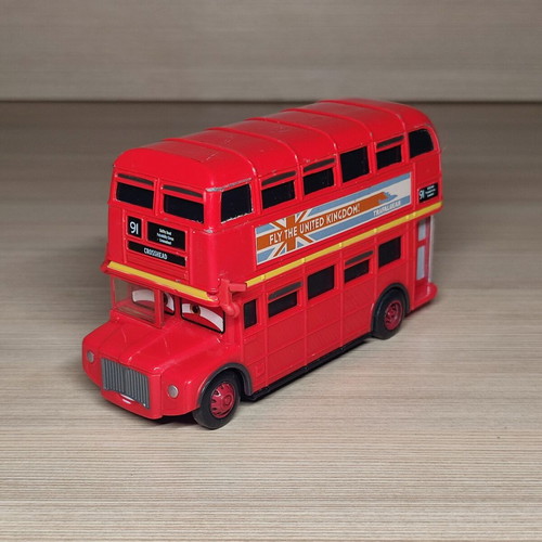 Mattel Disney Pixar Cars London Double Decker Bus used, metal