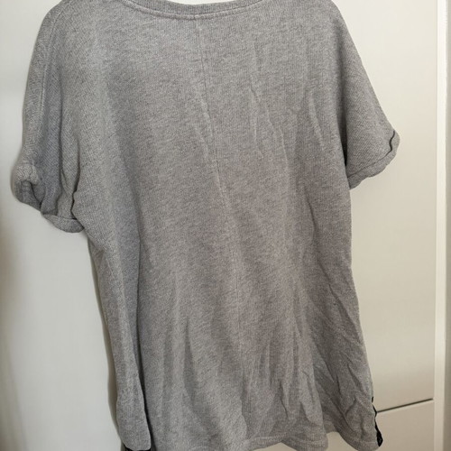 Blouse with Details loose fit one size used, grey