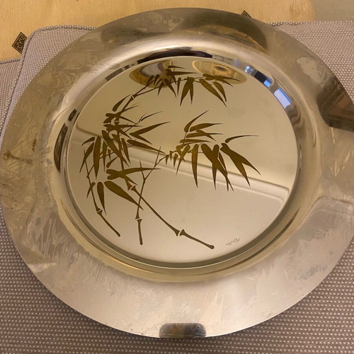 Sambonet oval tray from Kosta Boda like new with beautiful design