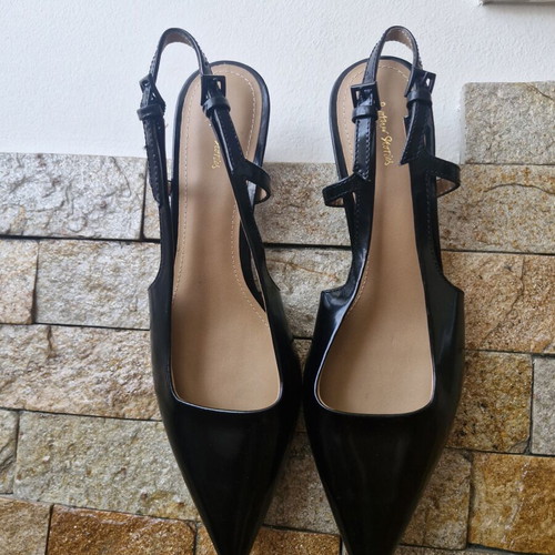 & Other Stories Black Slingback Heels Size 37 New