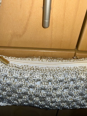 Summer straw shoulder bag Stradivarius gold like new