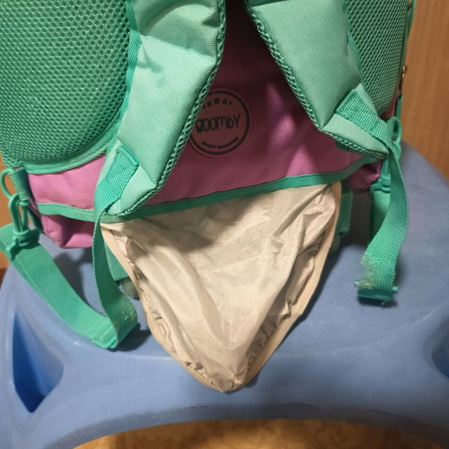 School backpack with wheels used