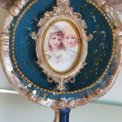 Handmade Christmas ball new, 10x19 cm