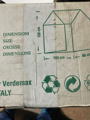 Mini folding greenhouse 100cm x 100cm x 80cm new