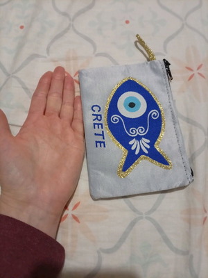 Wallet new blue and silver