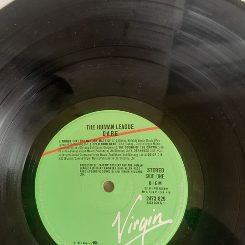 Dare vinyl The Human League used, pop