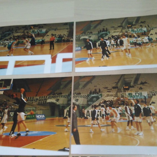 Panathinaikos basketball photos set of 13, authentic, like new