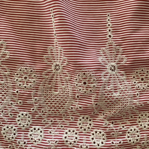 Marina V dress short striped white red like new