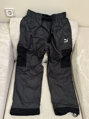 Puma pants, black and grey, size M