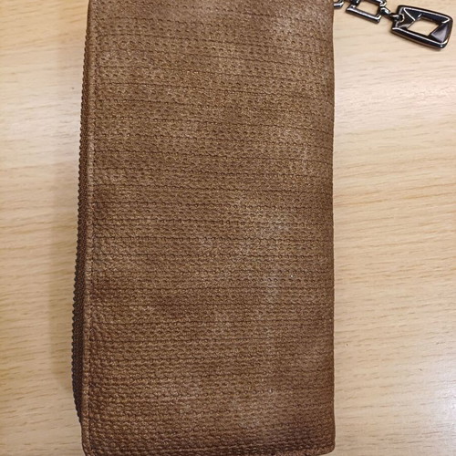 Wallet brown new with chain and multiple compartments