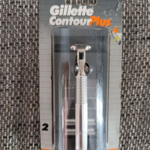 Gillette Contour Plus Original metal shaving razor new from 1990