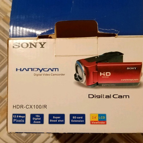 Sony Handycam digital video camera HDR-CX 100/R like new
