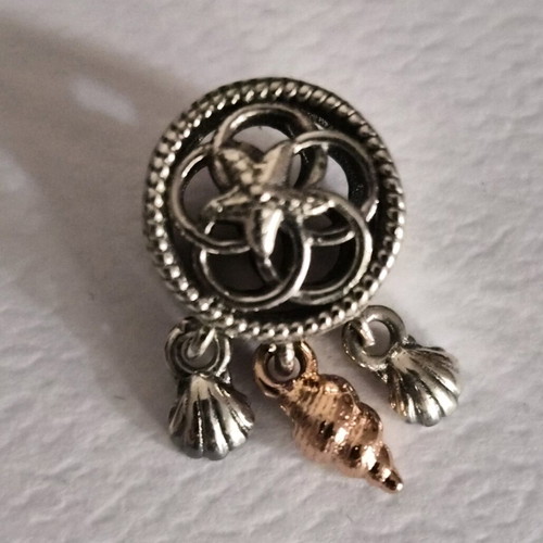Pandora Open Dream Catcher and Shells Charm silver new