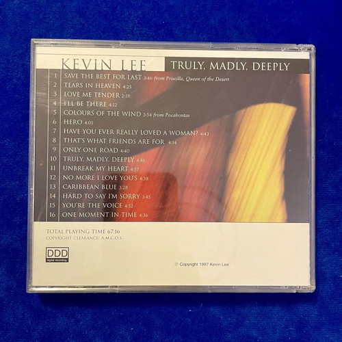 Kevin Lee 2 CDs With Love and Truly, Madly, Deeply like new