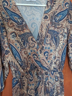 Pop Air Wrap Dress XXL like new, midi, 3/4 sleeve, elastic