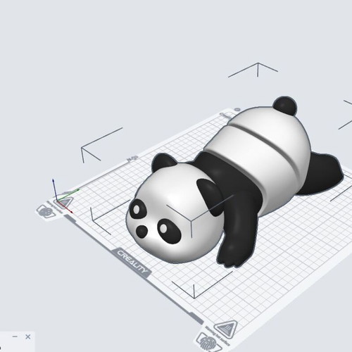Giant Panda XXL decorative figure new, articulated, 33x21 cm