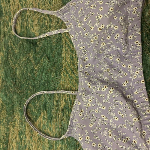 Shein swimwear top used, purple, size M
