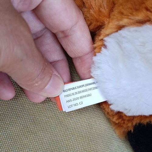 Wild Republic Cuddlekins Fox Plush Toy used, 35 cm with tail