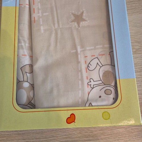 Nina kids crib duvet cover set with bear design, new, 100% cotton