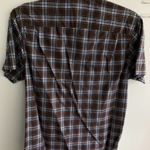 Tommy Hilfiger Medium short-sleeve checked brown shirt like new