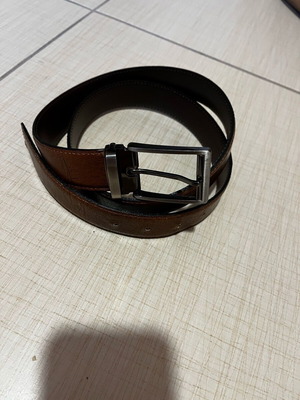 Men's belt brown new, original leather size 110/35