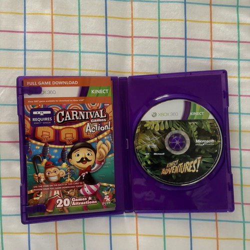 Kinect Adventures Xbox 360 game like new with manual and case