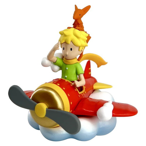 The Little Prince and the Fox on the Plane Figurine new