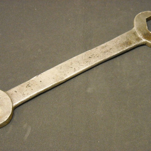 Antique key by "R.P & Co LTD" used, large size 40.5cm