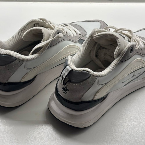 Beverly Hills Polo Club men's leather shoes like new, white, size 43