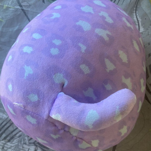 TY Squishy Beanies Cassidy plush cat, purple