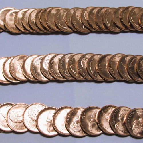 Canada 1967 Penny Roll BU 50 coins new