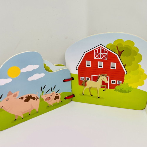 Preschool Educational Jumbo Books Animals 12x12cm new