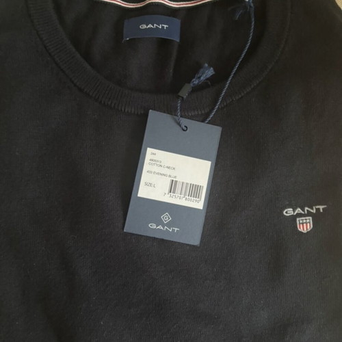 Gant blouse long sleeve new, size L, navy blue