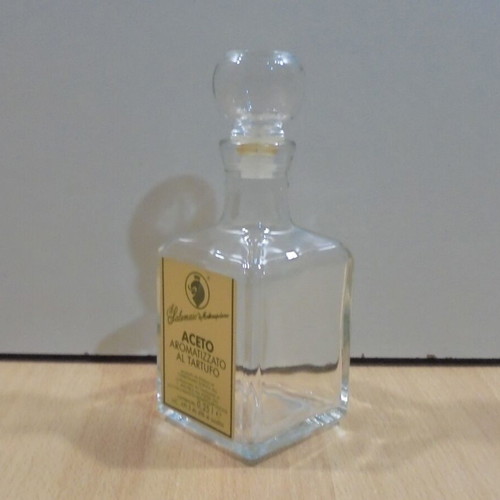 Old Italian glass vinegar bottle used