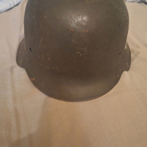 German WW2 M42 helmet refurbished, decal replica