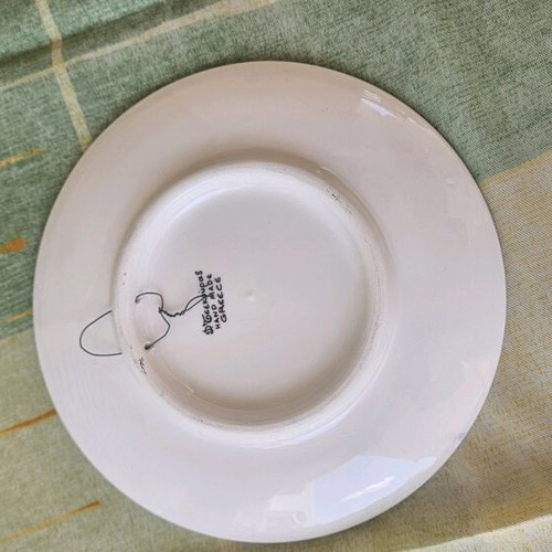 Decorative plates new, set of 3, hand-painted