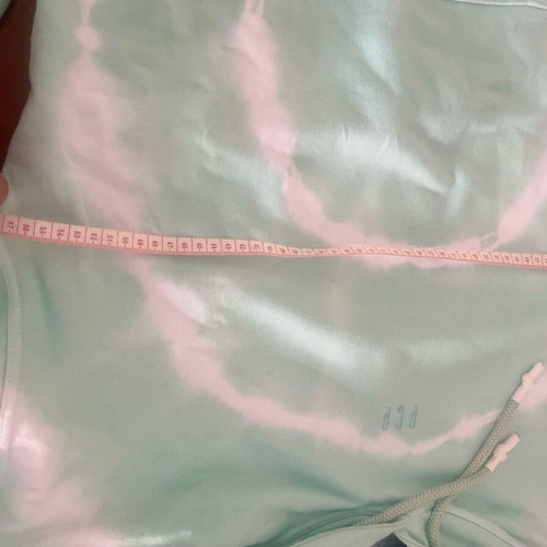 PCP hoodie, mint green tie dye, oversize