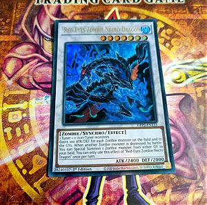 red-eyes zombie dragon ultra rare 1st edition