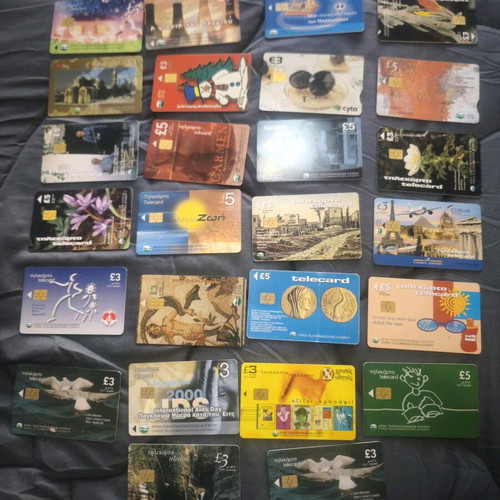 Cyta telecards used, lot of 30 pieces 1990-2010 collectables