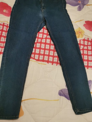 Pull & Bear skinny elastic jeans used size 38 blue