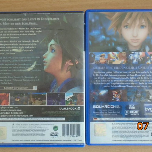 PlayStation 2 games set of 6 used, Kingdom Hearts, Naruto, Dragonball Z