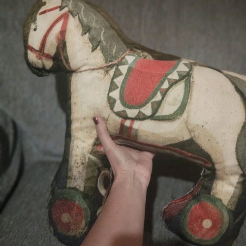 decorative pillow handmade horse... final price 5 euros