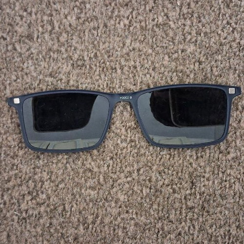 Invu sunglasses used, black and blue