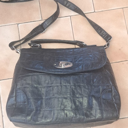 Roberto Santi women's shoulder bag like new, black leather